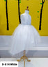Big Girls White Sequin Bodice Hi Low Junior Bridesmaid Dress 8-16 - SophiasStyle.com
